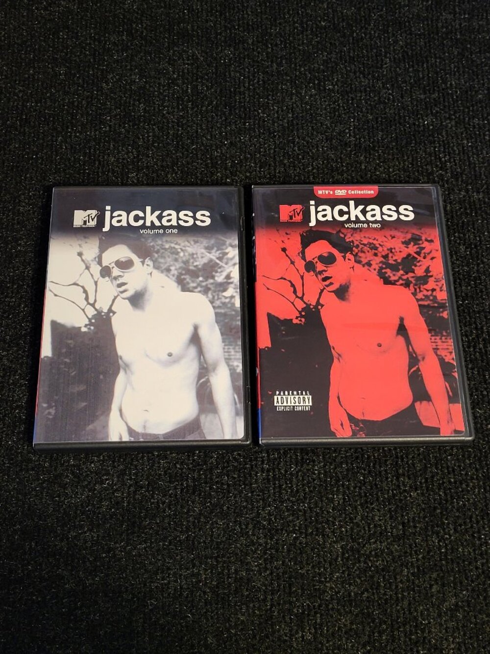 JACKASS Volumes 1 & 2 DVD Set Johnny Knoxville Steve-0 MTV